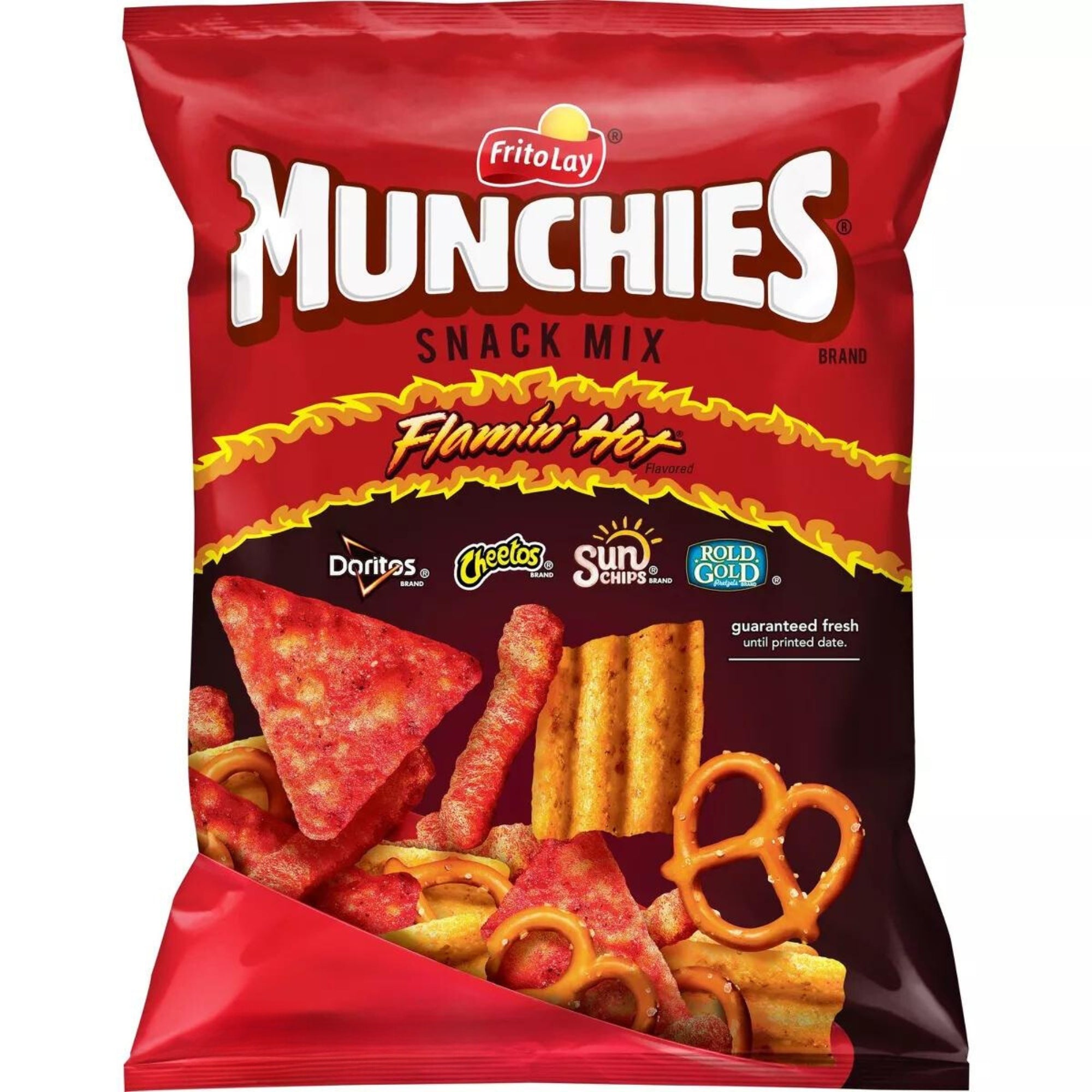 Snack Zoomies, hot cheetos, doritos, lays, takis, munchies, turbos, chester fries, ruffles, funyuns, sabritones, fritos.